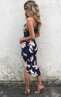 Vestido Slip Ajustado con Estampado - Image 2