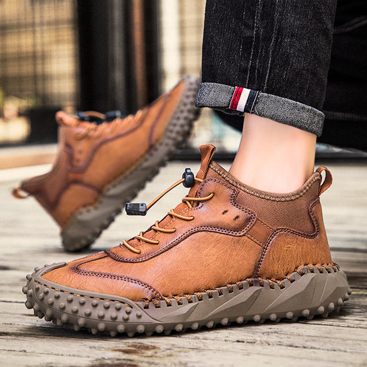 Zapatos Casuales Hombre Otoño con Costuras Británicas