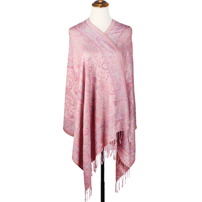 Bufanda Étnica Jacquard con Patrón Anacardo y Borlas - Estilo Europeo y Americano - Image 14