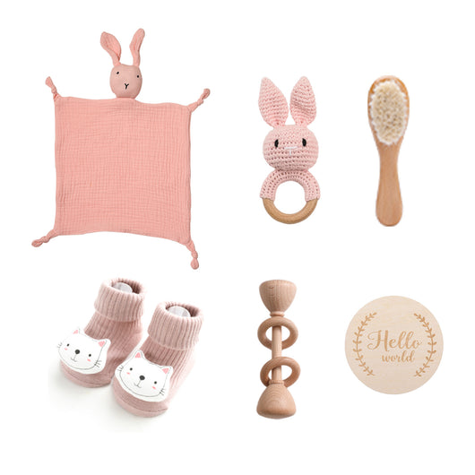 Conjunto de Baño Confort Bebé: Toalla con Sonajero Conejo - Image 8