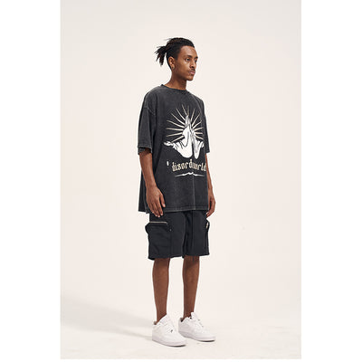 Shorts Casuales Holgados de Bolsillos Laterales - Estilo Urbano Versátil - Image 3