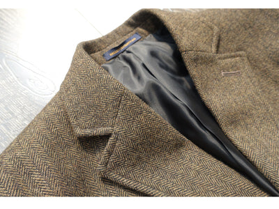 Chaqueta de Trabajo Tweed Vintage Americana Peso Pesado Espiga - Image 7