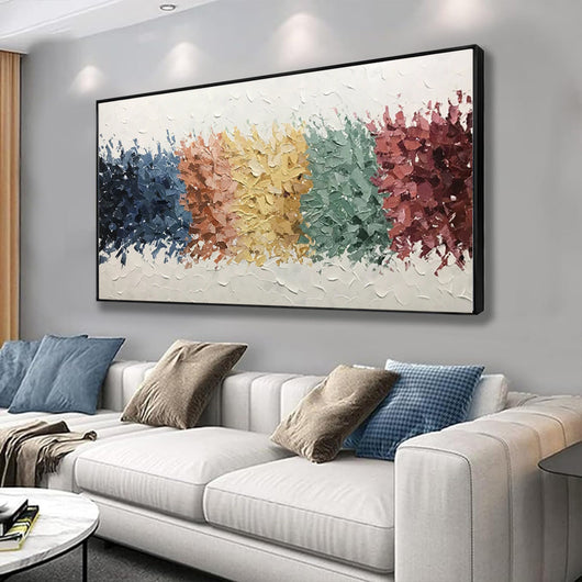 Cuadro Abstracto Moderno al Óleo - Arte de Pared Texturizado para Decoración del Hogar - Image 2