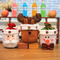 Bolsa de Regalo Navideña con Muñeco de Nieve y Campana - Decoración Festiva