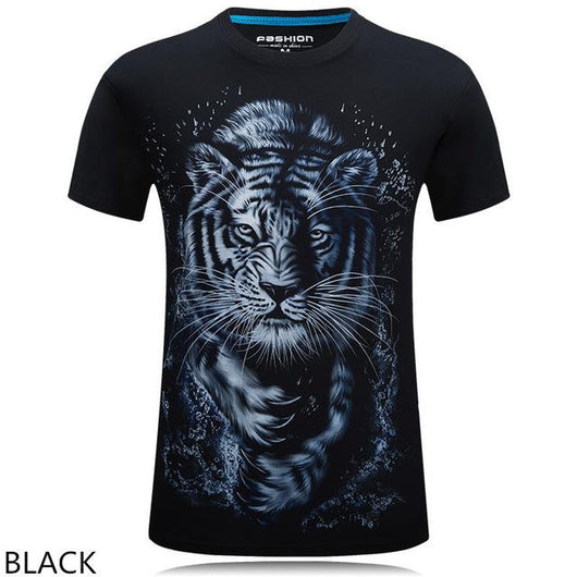 Playera Casual Estampado Animal 3D Personalizada Talla Grande Hombre - Image 11