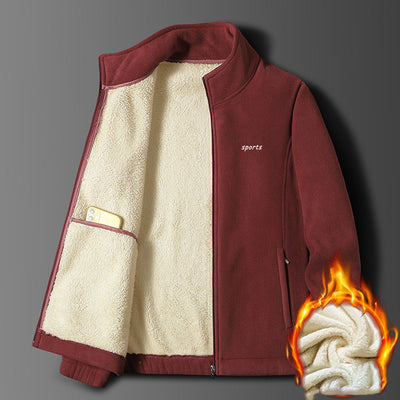 Chaqueta Acolchada de Terciopelo para Hombre Talla Grande - Image 17