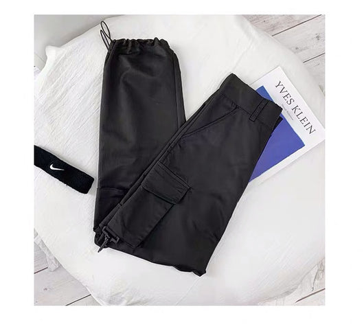 Pantalones Casuales Rectos de Cintura Alta con Cordón en Poliéster para Mujer - Image 15