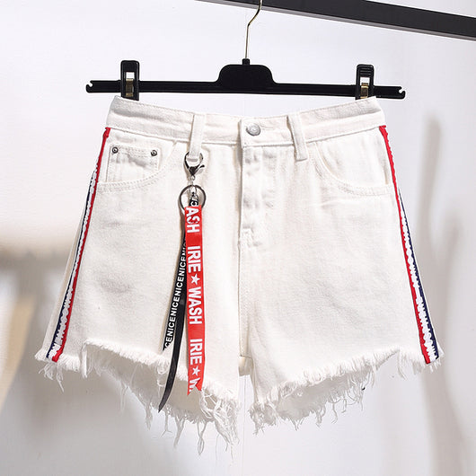 Shorts de Mezclilla Cintura Alta Talla Grande XL - Pantalones Cortos Holgados para Verano - Image 5