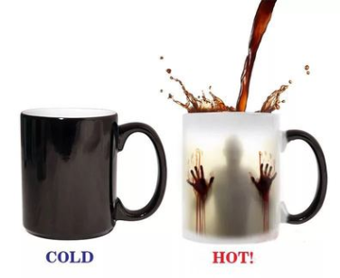 Taza Cerámica Termosensible con Cambio de Color