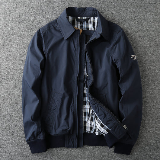 Chaqueta Abrigo Doble Cuello Alto Color Sólido para Hombre - Image 13