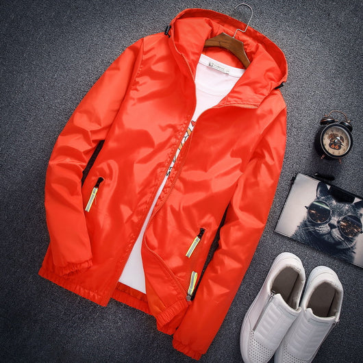 Chaqueta Ligera con Capucha para Hombre - Estilo Casual Versátil - Image 15