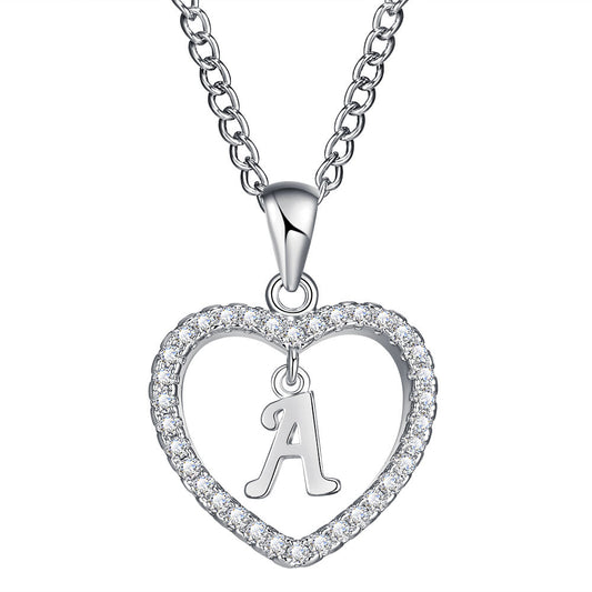 Collar de Corazón Personalizado con Circonia