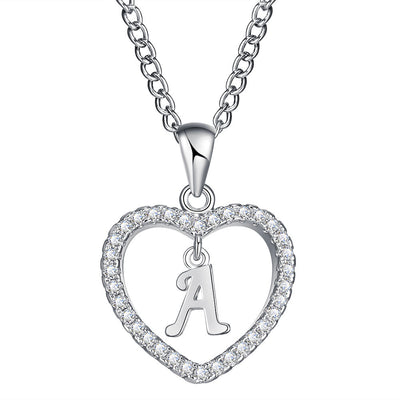 Collar de Corazón Personalizado con Circonia