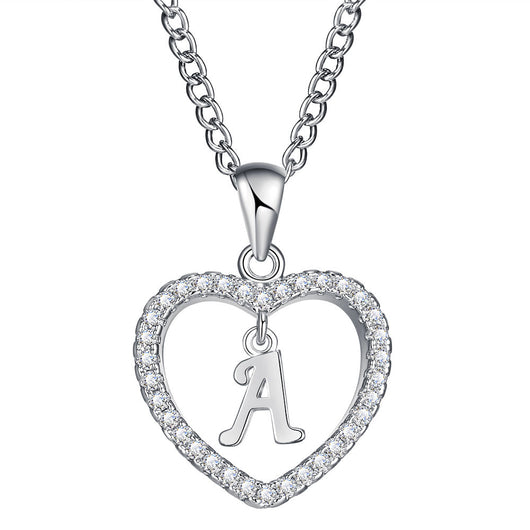 Collar de Corazón Personalizado con Circonia