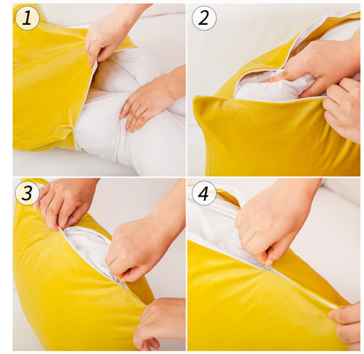 Funda de Cojín Cuadrada Liso sin Relleno - Image 10