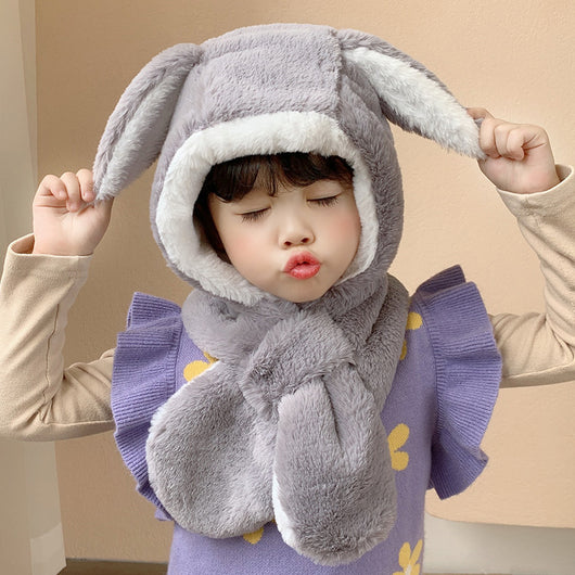 Gorro Infantil con Orejas de Conejo - Bufanda Integrada - Image 26