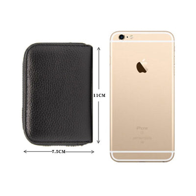 Billetera Compacta de Cuero Genuino con Protección RFID para Mujer - Image 3