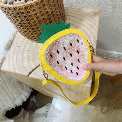 Bolsa de Gelatina Infantil con Diseño de Piña y Fresa para el Hombro - Image 5