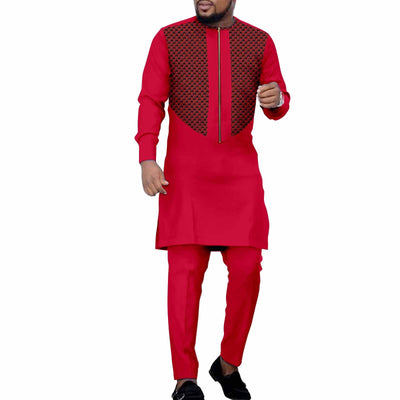 Conjunto de Ocio Étnico Africano para Hombre - Pantalón y Camisa - Image 7