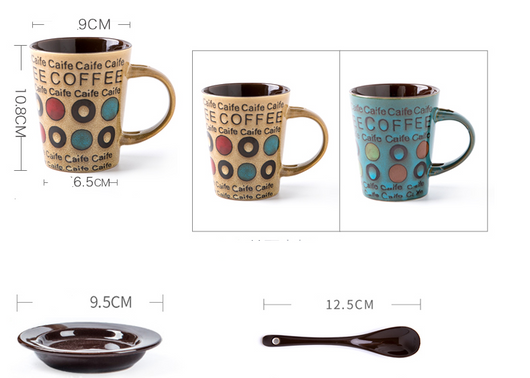 Taza de Cerámica para Café con Tapa y Cuchara - Image 6