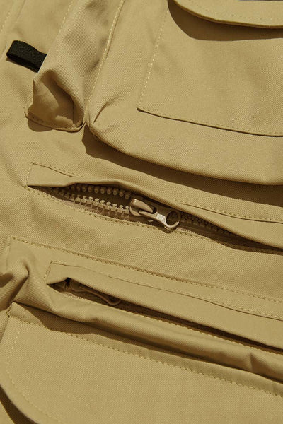 Abrigo de Trabajo Funcional Multi Bolsillos con Cuello de Pie - Image 10