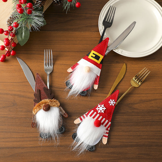 Cubiertas de Fieltro para Cubiertos Navideños - Decoración de Mesa Elegante - Image 13