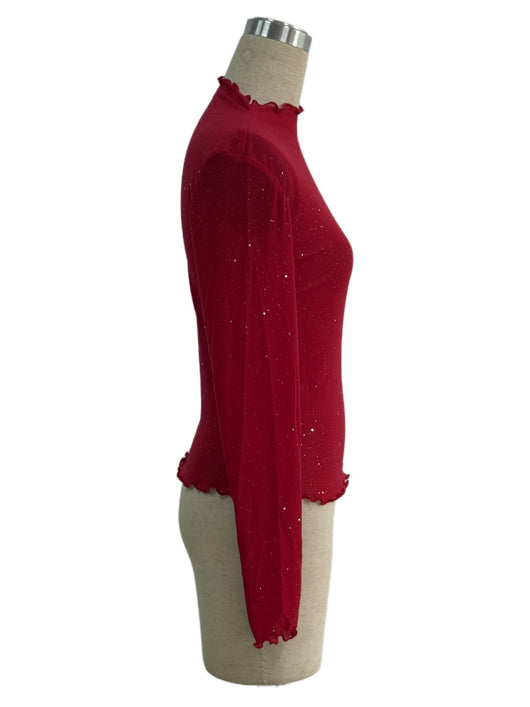 Blusa Brillante con Lentejuelas Ajustada de Manga Larga - Image 11