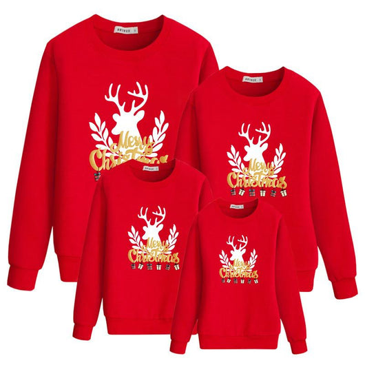 Family matching white long-sleeve crew neck tops with a cute snowman face print, featuring black eyes, an orange carrot nose, and a dotted smile. One adult top - Image 38