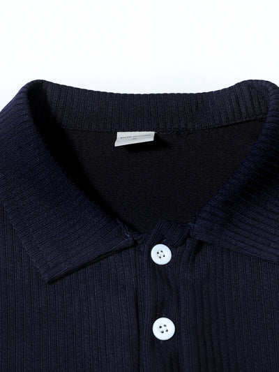 Polo Manga Larga con Cuello Solapa y Botones para Hombre - Image 23
