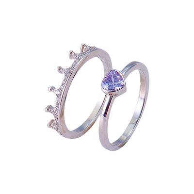 Anillo de Plata Estilo Europeo Amor Creativo - Regalo Perfecto para Bodas y Cumpleaños