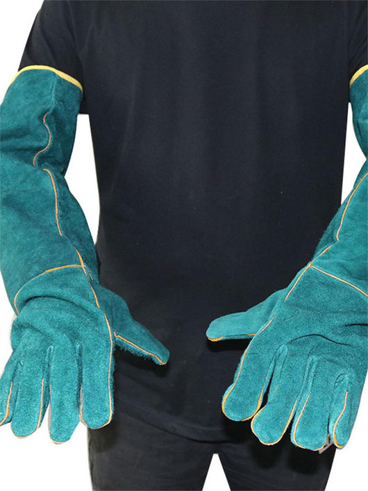 Guantes de Protección Anti-Mordida para Mascotas - Cuero Extralargo - Image 7