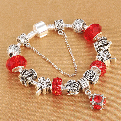 Pulsera de Cristal DIY Ajustable - Abalorios Europeos para Personalizar - Image 11