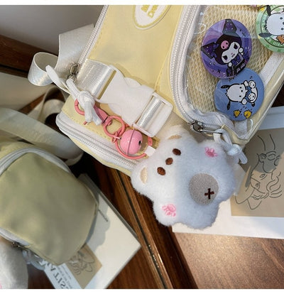 Bolsa Crossbody Transparente Estilo Preppy - Image 22