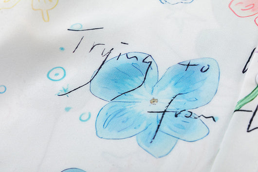 Camisa para Hombre con Estampado de Flores y Mariposas Graffiti - Image 18