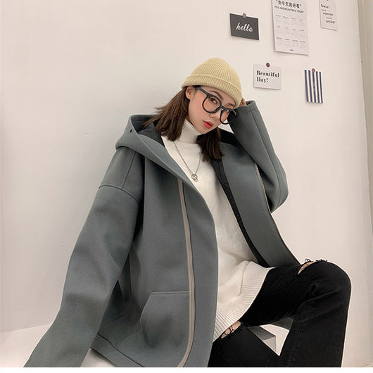 Abrigo de Lana Corto Versátil para Otoño e Invierno - Image 9