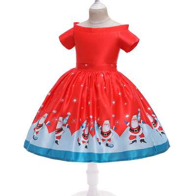 Falda Navideña Infantil Estampado Papá Noel Largo Medio - Image 13