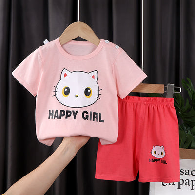 Conjunto de Dos Piezas en Algodón con Mangas Cortas para Niños y Niñas - Image 17