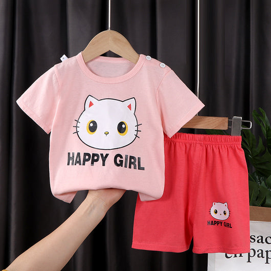 Conjunto de Dos Piezas en Algodón con Mangas Cortas para Niños y Niñas - Image 17