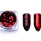 Lentejuelas de Aluminio Espejo para Uñas - Pigmentos Glitter Oro, Plata y Rojo