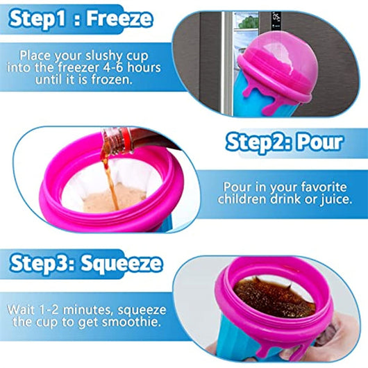 Vaso Slushy de 500ml con Congelador Rápido – Máquina Casera de Bebidas Heladas - Image 22