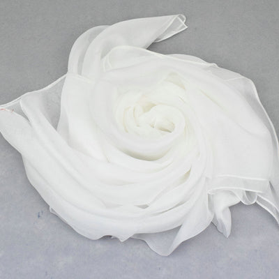 Pañuelo de Seda Elegante Liso para Mujer - Todas las Estaciones - Image 8
