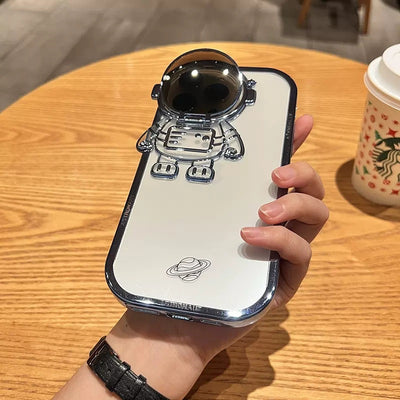 Funda Astronauta Brillo con Soporte de Cámara para iPhone 14, 13, 12, 11 Pro Max - Protección Invisible - Image 15