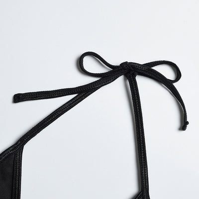 Bikini Enterizo de Color Liso para Playa y Vacaciones - Image 23