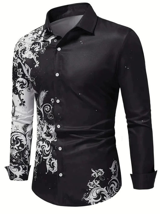 Camisa Estampada 3D Manga Larga Hombre - Diseño Moderno Primavera Otoño - Image 6