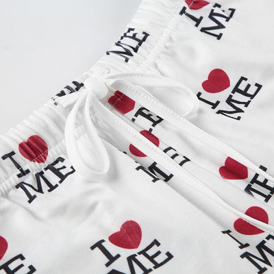 Pantalones Casuales Holgados con Estampado de Letras - Image 19