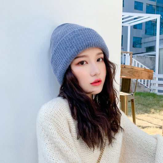 Conjunto de Gorro y Bufanda de Lana con Pelaje de Conejo - Image 9