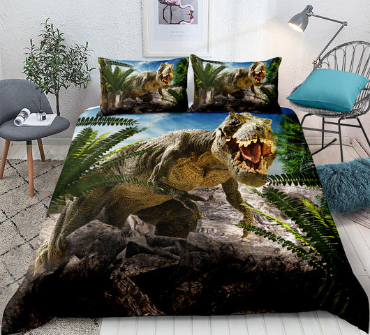 Juego de Cama Infantil 3D Dinosaurios - Set de 3 o 4 Piezas