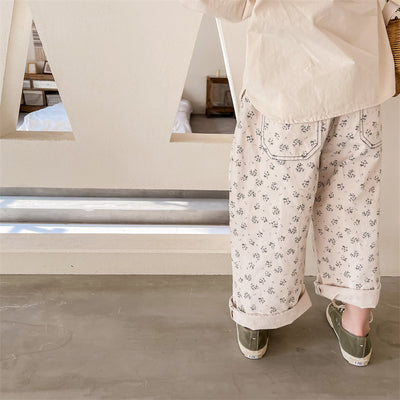 Pantalones Harem de Algodón Lavado Otoñal para Niñas - Image 10
