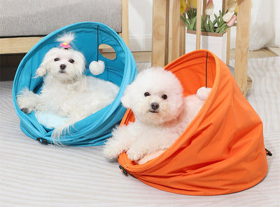 Caseta Cilíndrica de Tela Oxford para Gatos y Perros - Image 6