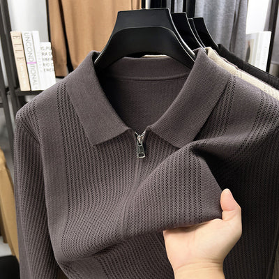 Cardigan Tejido con Cierre para Hombre - Abrigo Casual Elegante - Image 7